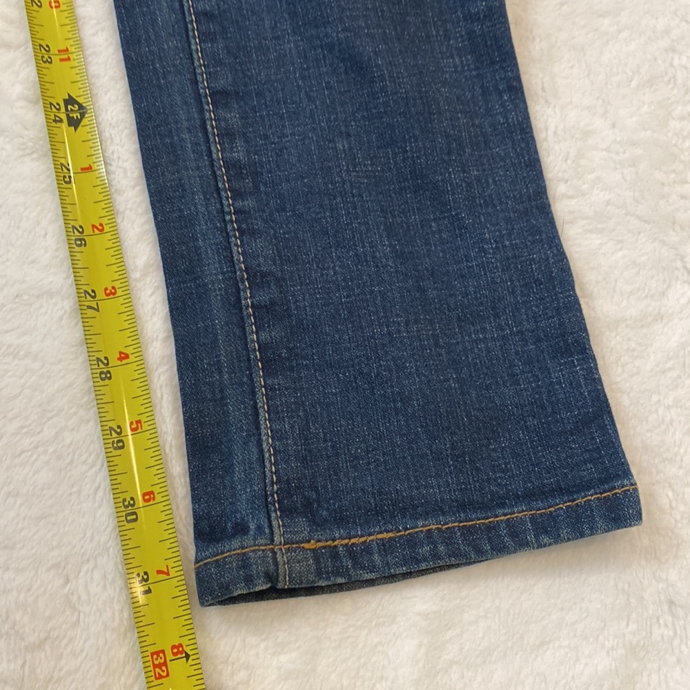 Vintage Levi's 504 Slouch Skinny Y2K Patch Pocket Blue Denim Jeans 5 🔥 - Picture 7 of 8